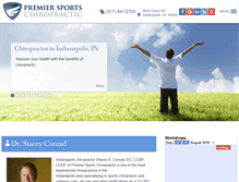 Tablet Screenshot of premiersportschiro.com